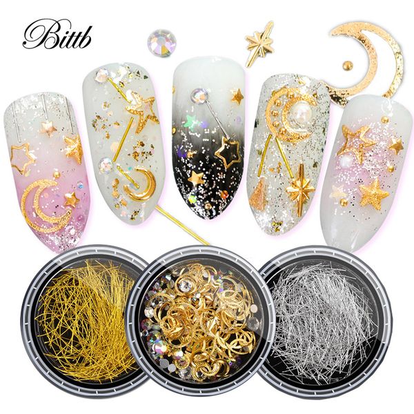 bittb 3box nail art decorations 3d rhinestones diamonds diverse metal studs gems diy design accessories manicure for nails decor, Silver;gold
bittb 3box nail art decorations 3d rhinestones diamonds diverse metal studs gems diy design accessories manicure for nails decor, Silver;gold