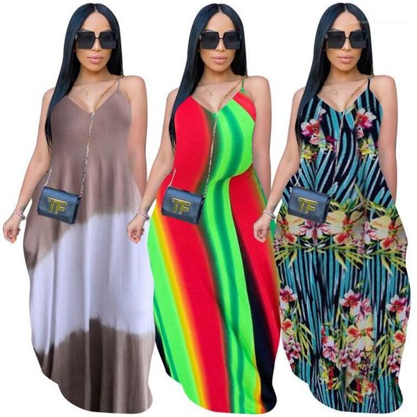 designer dresses florl printed spaghetti strap deep v neck dress fashion womens clothing summer womens, Black;gray
designer dresses florl printed spaghetti strap deep v neck dress fashion womens clothing summer womens, Black;gray