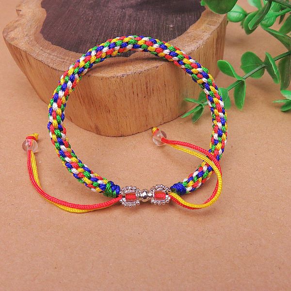 hand knitted colored corn knot the dragon boat festival colorful rope bracelet year of birth fengshui jin gangchu hand rope, Golden;silver
hand knitted colored corn knot the dragon boat festival colorful rope bracelet year of birth fengshui jin gangchu hand rope, Golden;silver