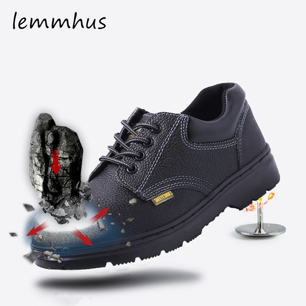 men's casual shoes breathable microfiber leather safety smash-proof stab shoes casual boots indestructible protective, Black
men's casual shoes breathable microfiber leather safety smash-proof stab shoes casual boots indestructible protective, Black