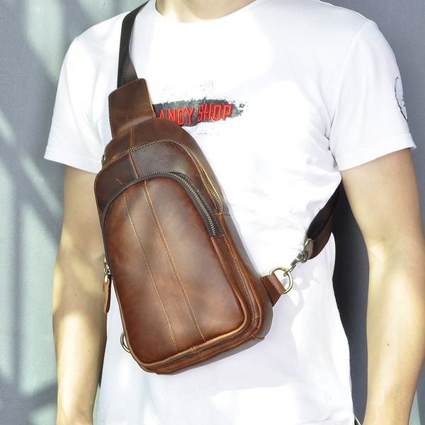 waist bags men quality leather casual design chest sling bag fashion travel one shoulder 8" tablet / umbrella daypack male 8006-db
waist bags men quality leather casual design chest sling bag fashion travel one shoulder 8" tablet / umbrella daypack male 8006-db