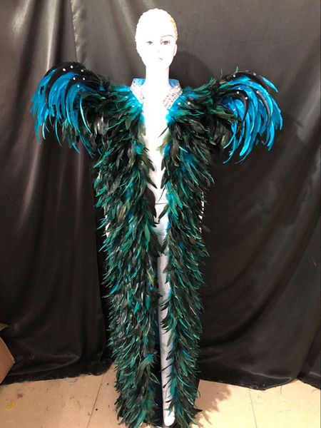 the show's victoria cabaret stage clothes skirt big angel feather wing headdress wings costume set for women
the show's victoria cabaret stage clothes skirt big angel feather wing headdress wings costume set for women