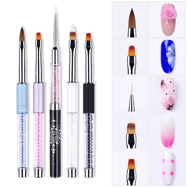 nail brushes uv gel brush liner painting dotting pen acrylic drawing gradient nails rhinestone handle art tool manicure, Yellow
nail brushes uv gel brush liner painting dotting pen acrylic drawing gradient nails rhinestone handle art tool manicure, Yellow