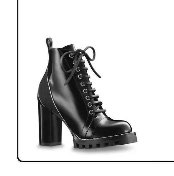 women's leather boots star trail fad thick heel black leather shoelaces rubber outsole luxury martin boots box0
women's leather boots star trail fad thick heel black leather shoelaces rubber outsole luxury martin boots box0