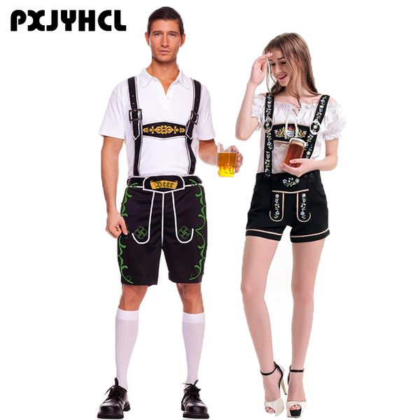 germany oktoberfest costumes fantasia for man women couple bavarian beer festival cosplay cloths couple party maid shorts, Black;red
germany oktoberfest costumes fantasia for man women couple bavarian beer festival cosplay cloths couple party maid shorts, Black;red