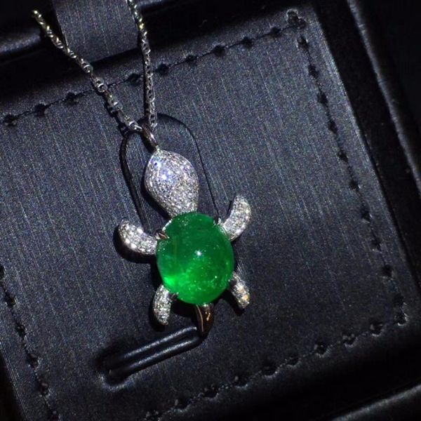 real 18k gold au750 100% natural 3.38ct vivid green emerald oval cabochon gemstones female pendants for women's fine necklaces, Silver
real 18k gold au750 100% natural 3.38ct vivid green emerald oval cabochon gemstones female pendants for women's fine necklaces, Silver