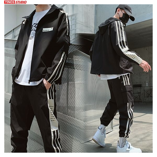 dropshipping 2020 мужские наборы hip hop сыпучие одежда мужчины streetwear корейский 2 бюстье костюм мужской спортивной tracksuit spring 3xl, Gray
dropshipping 2020 мужские наборы hip hop сыпучие одежда мужчины streetwear корейский 2 бюстье костюм мужской спортивной tracksuit spring 3xl, Gray