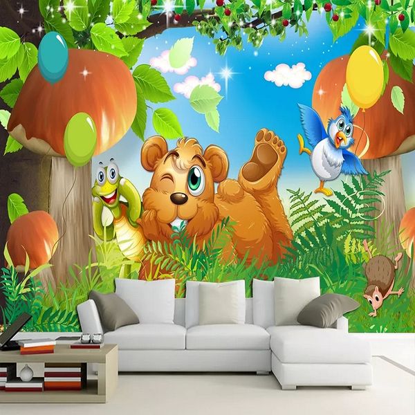 custom large mural 3d wallpaper cartoon animal bear mushroom child bedroom mural tv back wall decor deep 5d embossed
custom large mural 3d wallpaper cartoon animal bear mushroom child bedroom mural tv back wall decor deep 5d embossed