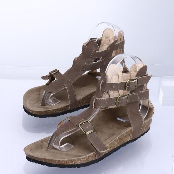 2019 women's ladies roman sandals pu leather vintage footwear summer fashion buckles flat ankle beach shoes slippers, Black
2019 women's ladies roman sandals pu leather vintage footwear summer fashion buckles flat ankle beach shoes slippers, Black
