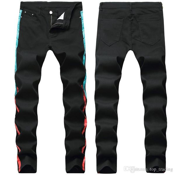 men distressed ripped jeans fashion designer skinny motorcycle biker jeans denim pants us size 28~42 streetwear style mens jeans js1855, Blue
men distressed ripped jeans fashion designer skinny motorcycle biker jeans denim pants us size 28~42 streetwear style mens jeans js1855, Blue