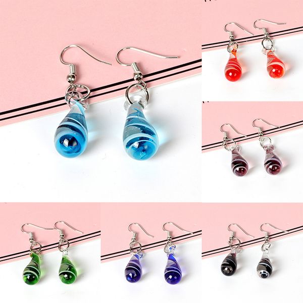 1 pair women waterdrop glass earrings statement inner spiral ear hook drop girls wedding party dangle earrings, Silver
1 pair women waterdrop glass earrings statement inner spiral ear hook drop girls wedding party dangle earrings, Silver