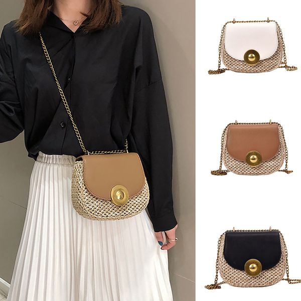 2019 women fashion new beach wild simple messenger shoulder bag solid weaving bag bolsa feminina de ombro vintage 50
2019 women fashion new beach wild simple messenger shoulder bag solid weaving bag bolsa feminina de ombro vintage 50