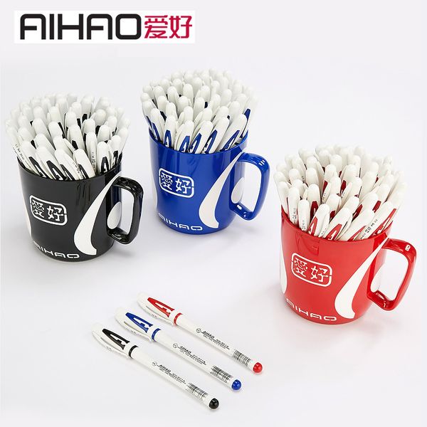 6pcs/lot superior quality gel pen black blue & red ink 0.5mm very good writing gel ink pens office & school pen supplies
6pcs/lot superior quality gel pen black blue & red ink 0.5mm very good writing gel ink pens office & school pen supplies