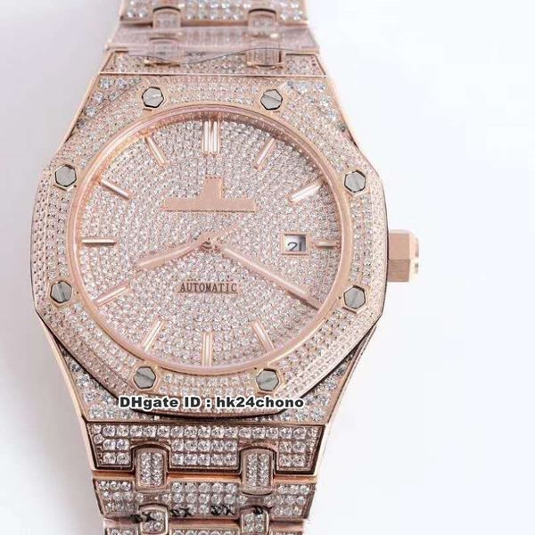 6 style 41mm 15400or rose gold full diamonds cal.3120 automatic mens watch sapphire diamond dial dial diamonds steel strap gents watches, Slivery;brown
6 style 41mm 15400or rose gold full diamonds cal.3120 automatic mens watch sapphire diamond dial dial diamonds steel strap gents watches, Slivery;brown