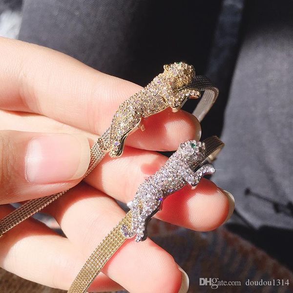 zircon gold plated green eye leopard pattern watchband bracelets bangles for women new arrival selling luxury fashion jewelry wholesale, Golden;silver
zircon gold plated green eye leopard pattern watchband bracelets bangles for women new arrival selling luxury fashion jewelry wholesale, Golden;silver