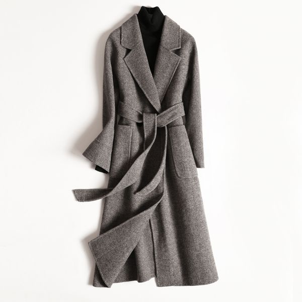 2020 wool coat female double-sided korean woolen jacket long coat spring autumn overcoat ladies coats abrigo mujer xr1810 kj4040, Black
2020 wool coat female double-sided korean woolen jacket long coat spring autumn overcoat ladies coats abrigo mujer xr1810 kj4040, Black