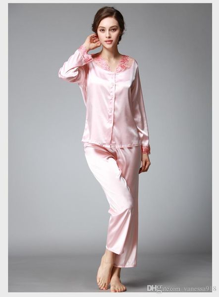satin pajama sets women pajamas set imitated silk long pants lace sleepwear lady nightwear sleep wear 2 pieces nightgowns sjyt54, Black;red
satin pajama sets women pajamas set imitated silk long pants lace sleepwear lady nightwear sleep wear 2 pieces nightgowns sjyt54, Black;red