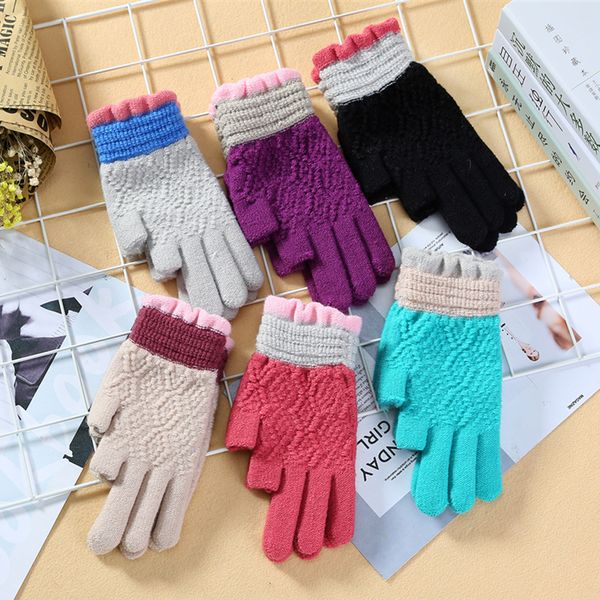 1pair knitted macrame gloves for women/girls solid color mittens warm soft thicken luvas imitation wool guantes lady gifts, Blue;gray
1pair knitted macrame gloves for women/girls solid color mittens warm soft thicken luvas imitation wool guantes lady gifts, Blue;gray