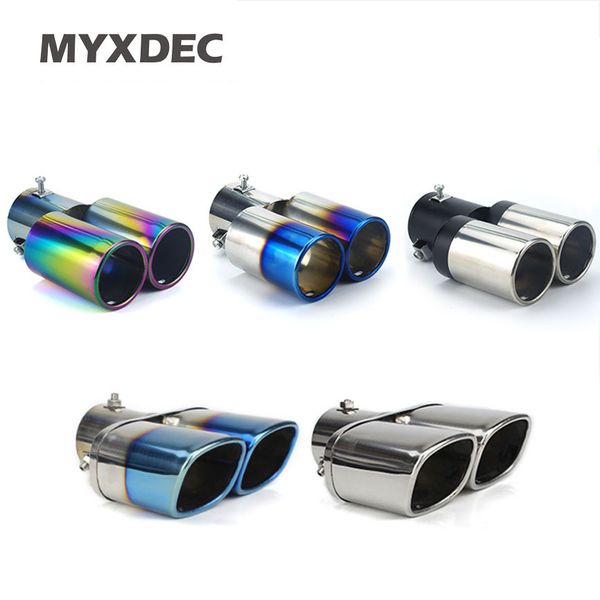 car auto round exhaust muffler tip stainless steel exhause 1 to 2 dual pipe chrome trim modified car rear tail throat liner
car auto round exhaust muffler tip stainless steel exhause 1 to 2 dual pipe chrome trim modified car rear tail throat liner