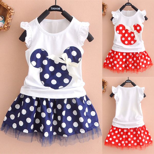 kids clothes 2 colors girl cartoon sleeveless t-shirt + polka dot tutu skirts 2pcs set children clothing jy287, White
kids clothes 2 colors girl cartoon sleeveless t-shirt + polka dot tutu skirts 2pcs set children clothing jy287, White