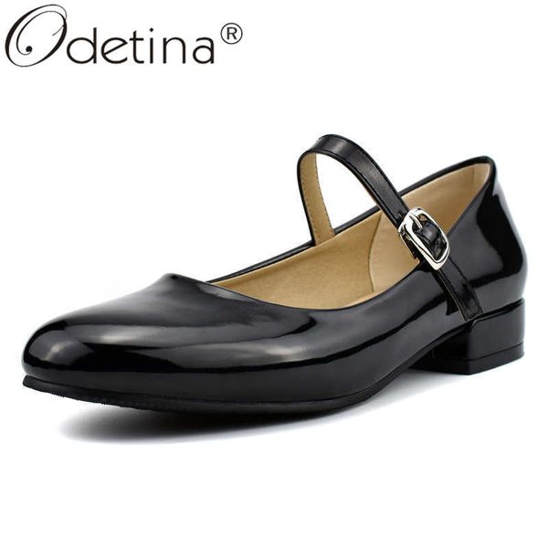 odetina women fashion round toe patent leather casual shoes female block low heel vintage non-slip buckle strap mary janes shoes, Black
odetina women fashion round toe patent leather casual shoes female block low heel vintage non-slip buckle strap mary janes shoes, Black