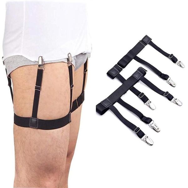 adjustable shirt holder stays elastic men suspenders gentleman leg braces business tirantes uniform suspender shirt stay, Black;white
adjustable shirt holder stays elastic men suspenders gentleman leg braces business tirantes uniform suspender shirt stay, Black;white