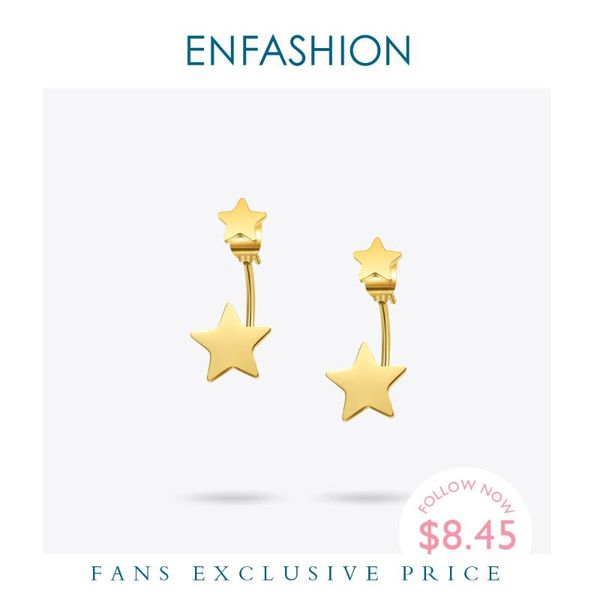 enfashion jewelry double star earrings black stud earring rose gold color earings stainless steel earrings for women wholesale, Golden;silver
enfashion jewelry double star earrings black stud earring rose gold color earings stainless steel earrings for women wholesale, Golden;silver