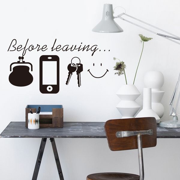 before leaving reminder quotes wall stickers bedroom living room door wall decor decals for daily poster mural
before leaving reminder quotes wall stickers bedroom living room door wall decor decals for daily poster mural
