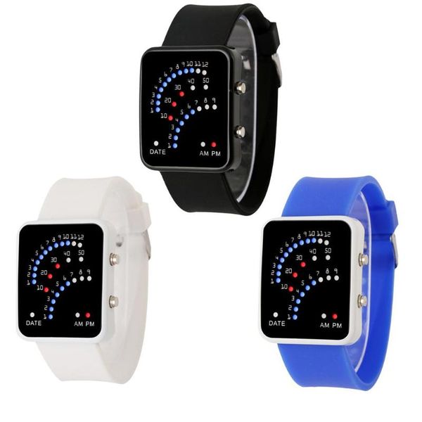 watch silicone band digital clock for men women led watches creative fan-shaped electronic wristwatch, Slivery;brown
watch silicone band digital clock for men women led watches creative fan-shaped electronic wristwatch, Slivery;brown