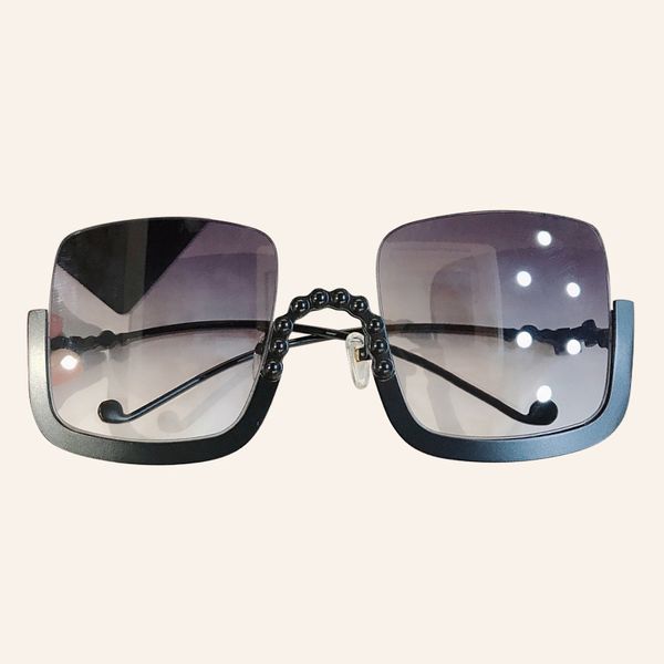 women square sunglasses brand designer uv400 mirror metal half frame oversize sun glasses, White;black
women square sunglasses brand designer uv400 mirror metal half frame oversize sun glasses, White;black