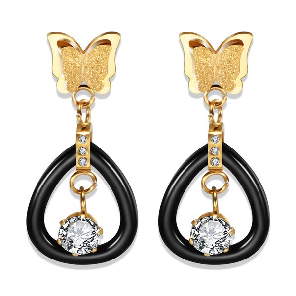 fashion scrub gold stainless steel drop earrings jewelry butterfly pendant earring for women crystal rhinestone dangle earring, Silver
fashion scrub gold stainless steel drop earrings jewelry butterfly pendant earring for women crystal rhinestone dangle earring, Silver