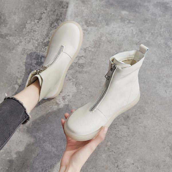 round toe boots women new 2019 zipper women's low shoes booties ladies lace up mid-calf elegant genuine rock mid calf leather, Black
round toe boots women new 2019 zipper women's low shoes booties ladies lace up mid-calf elegant genuine rock mid calf leather, Black