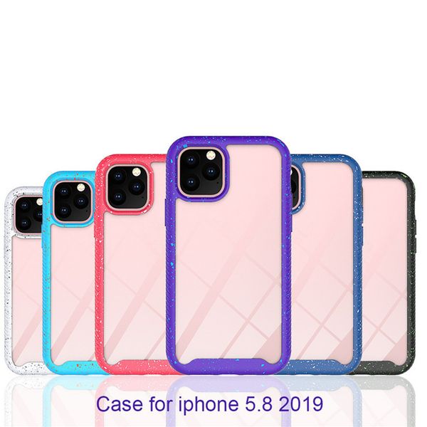 new acrylic phone case for iphone 11 pro max 6 7 8 shockproof colored spots transparent rugged hybrid pc hard back cover
new acrylic phone case for iphone 11 pro max 6 7 8 shockproof colored spots transparent rugged hybrid pc hard back cover