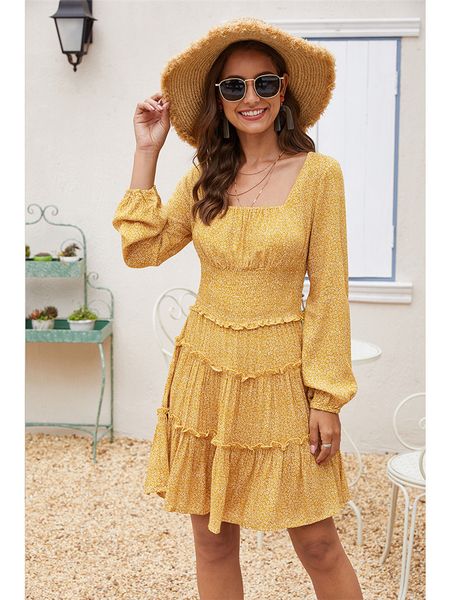 women designer floral printed dresses fashion panelled long sleeve dresses casual collect waist dresses women clothing, White;black
women designer floral printed dresses fashion panelled long sleeve dresses casual collect waist dresses women clothing, White;black