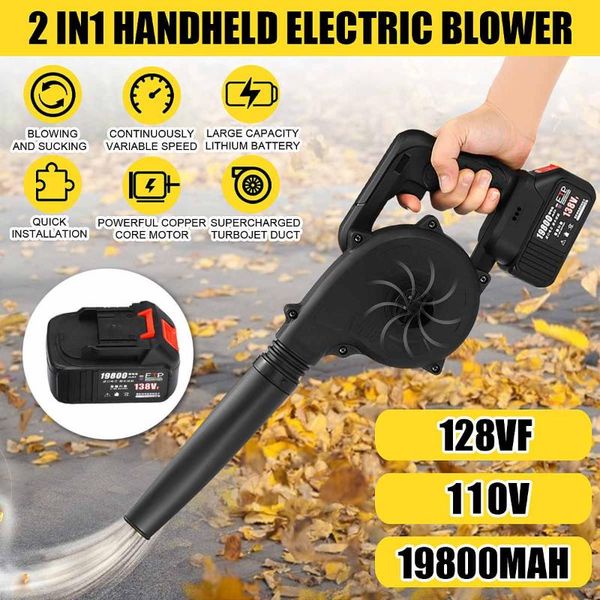 128vf 19800mah electric handheld cordless air blower vacuum dust cleaner leaf house cleaning blowing and suction with 1 battery
128vf 19800mah electric handheld cordless air blower vacuum dust cleaner leaf house cleaning blowing and suction with 1 battery