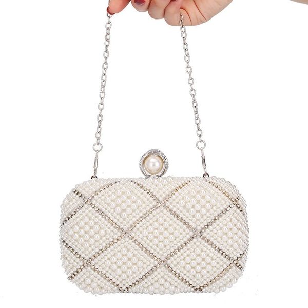 new handbags handmade pearl evening bag quality ladies evening dress bag clutch banquet