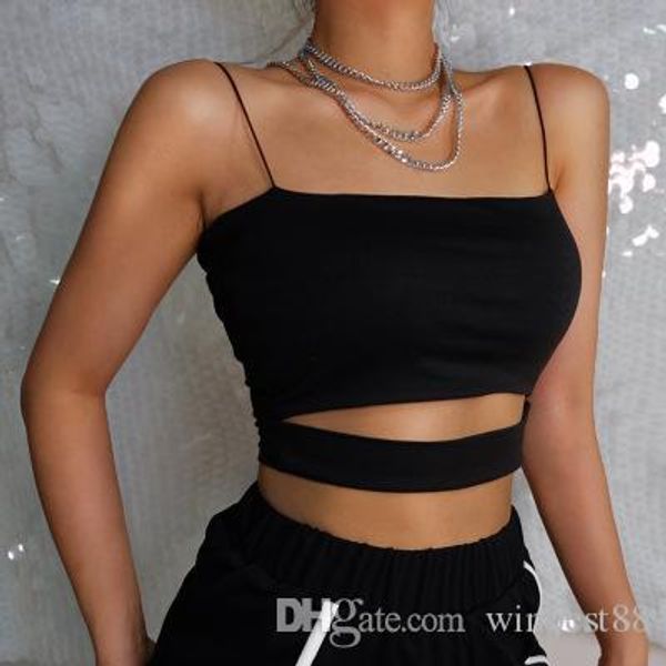 women hollow out bare waist ladies summer street shipping daily camisa de compresso designer crop top, White
women hollow out bare waist ladies summer street shipping daily camisa de compresso designer crop top, White
