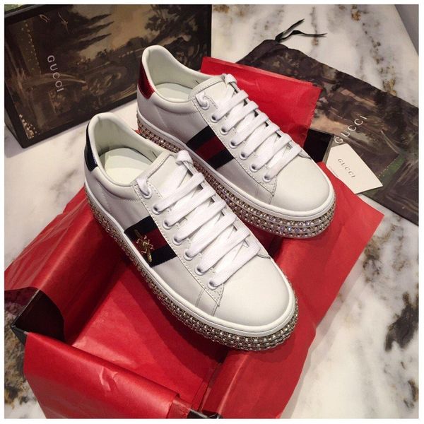 new thick bottom wild low-lady style diamond casual shoes lace-up muffin shoesss embroidery little bee white shoes womenss shoes 2454, Black
new thick bottom wild low-lady style diamond casual shoes lace-up muffin shoesss embroidery little bee white shoes womenss shoes 2454, Black
