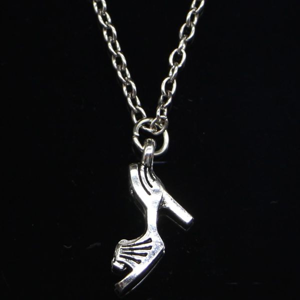 20pcs new fashion necklace 20x11mm high-heeled shoes silver pendants short long women men colar gift jewelry choker
20pcs new fashion necklace 20x11mm high-heeled shoes silver pendants short long women men colar gift jewelry choker