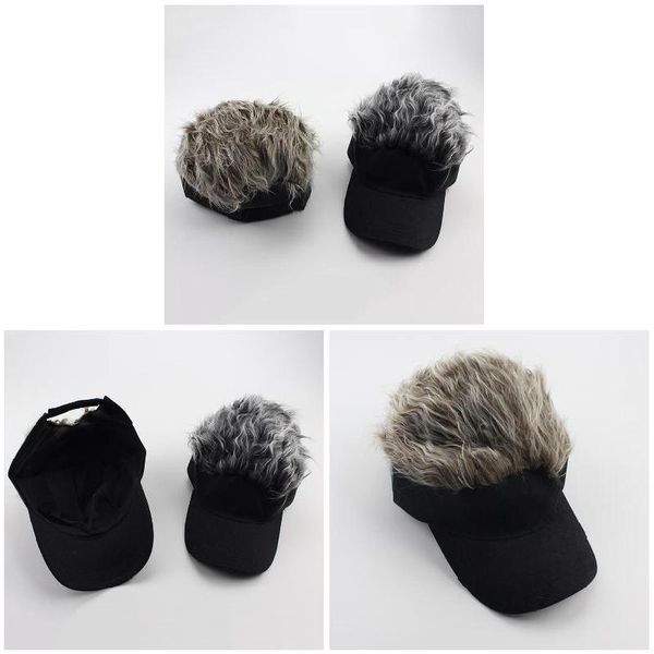 1 pcs wig baseball hat sun visor cap with spiked hair winter warm outdoor caps sal99, Black;white
1 pcs wig baseball hat sun visor cap with spiked hair winter warm outdoor caps sal99, Black;white