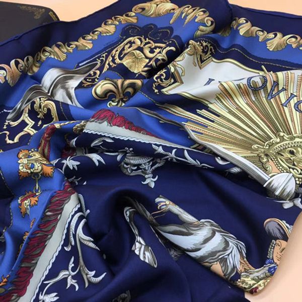 wholesale-new style women's square scarves 100% silk good quality dark blue color print pattern size 130cm - 130cm, Blue;gray
wholesale-new style women's square scarves 100% silk good quality dark blue color print pattern size 130cm - 130cm, Blue;gray