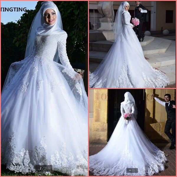 vestido de noiva new 2019 white lace muslim wedding dresses ball gown long sleeves dubai arabic wedding gowns bride dress
vestido de noiva new 2019 white lace muslim wedding dresses ball gown long sleeves dubai arabic wedding gowns bride dress