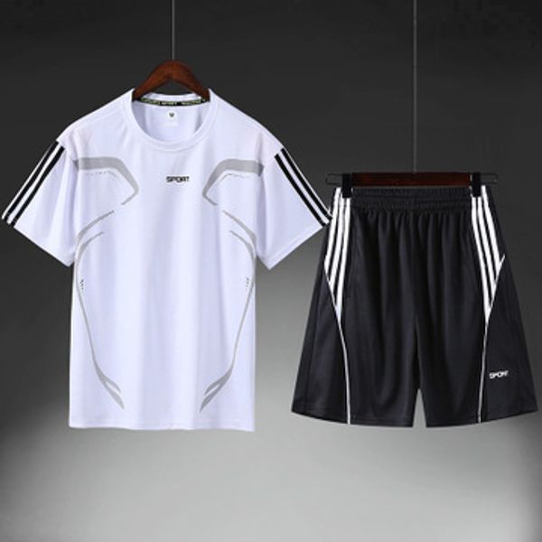 men's 2020 brand sports suit summer casual sweatsuit gym running tracksuit loose-fitting round neck group custom quick-drying t-shirt, Gray
men's 2020 brand sports suit summer casual sweatsuit gym running tracksuit loose-fitting round neck group custom quick-drying t-shirt, Gray
