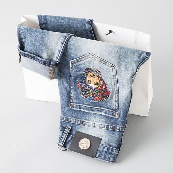 dh men's wear men's wear new fashion and original designe men jeans and exquisite embroidery trousers eec8210, Blue
dh men's wear men's wear new fashion and original designe men jeans and exquisite embroidery trousers eec8210, Blue