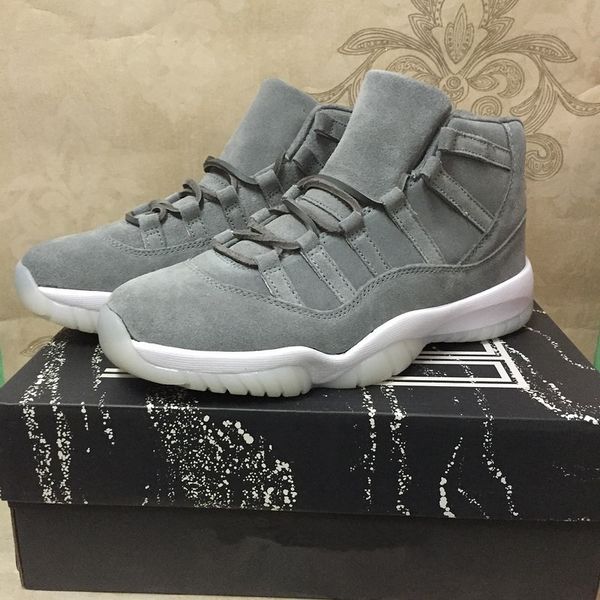wholesale new 11 xi prm grey suede men basketball shoes high boots sports shoes sneakers trainers good quality size 8-13
wholesale new 11 xi prm grey suede men basketball shoes high boots sports shoes sneakers trainers good quality size 8-13