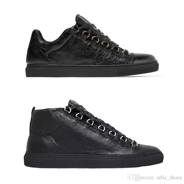 luxury arena sneaker designer shoes men trainers creased leather lace-up low cut shoes brand flats 100% genuine leather with box, Black
luxury arena sneaker designer shoes men trainers creased leather lace-up low cut shoes brand flats 100% genuine leather with box, Black