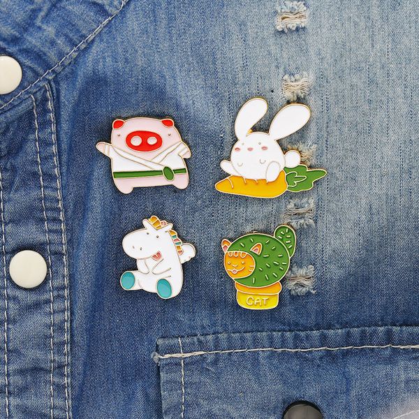 new unicorn rabbit pig cat brooches badges hard enamel backpack bag hat jackets fashion accessories jewelry ing, Gray
new unicorn rabbit pig cat brooches badges hard enamel backpack bag hat jackets fashion accessories jewelry ing, Gray