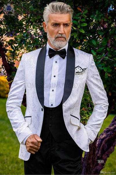 classic jacquard tuxedos groom wedding men suits mens wedding suits tuxedo costumes de smoking pour hommes men(jacket+pants+tie+vest) 174, Black;gray
classic jacquard tuxedos groom wedding men suits mens wedding suits tuxedo costumes de smoking pour hommes men(jacket+pants+tie+vest) 174, Black;gray
