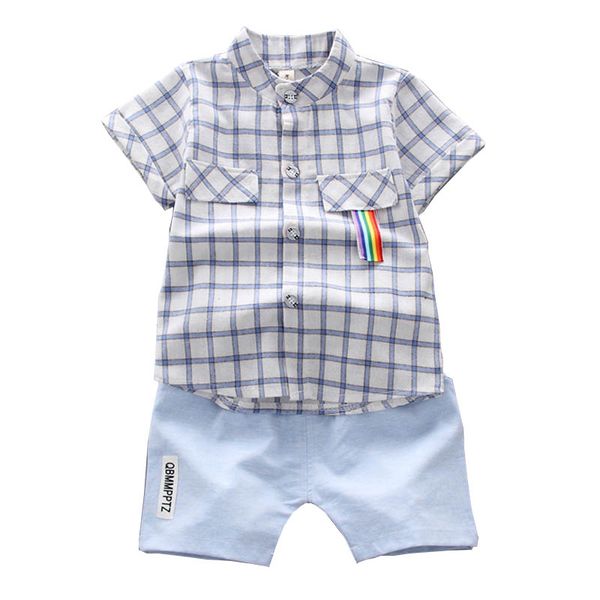 baby boy clothes suit summer kid short clothes shirts sleeve clothing gentleman boy set cotton plaid+pant, White
baby boy clothes suit summer kid short clothes shirts sleeve clothing gentleman boy set cotton plaid+pant, White