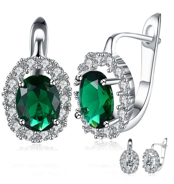 vintage style luxury big green stone wedding earrings for women trendy lock princess-cut cubic zirconia crystal stone, Silver
vintage style luxury big green stone wedding earrings for women trendy lock princess-cut cubic zirconia crystal stone, Silver